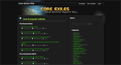 Desktop Screenshot of faq.core-exiles.com